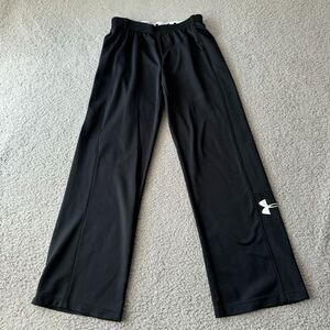 NEW Under Armour Pants Womens Medium Black All Season Gear Athletic Sweat‎ Track